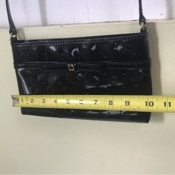 Kate Spade Camellia Street Amy Crossbody Patent Leather Small Shoulder Bag Zip - Picture 13 of 14